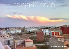صورة مدهلة من العاصفة التي تقترب من مدينة طنجة 