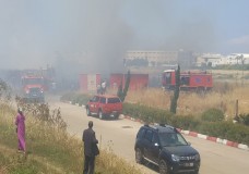 حريق يستنفر فرق الاطفاء في محيط مطار طنجة